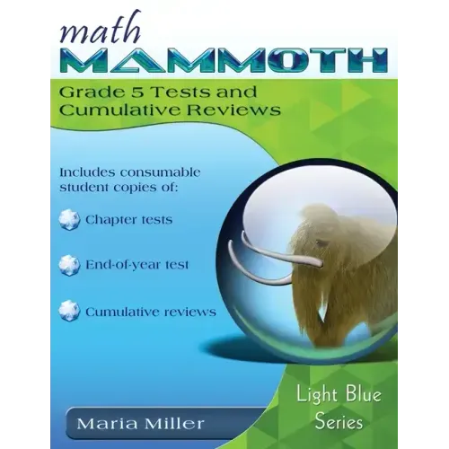 Math Mammoth Grade 5 Tests and Cumulative Reviews - Paperback