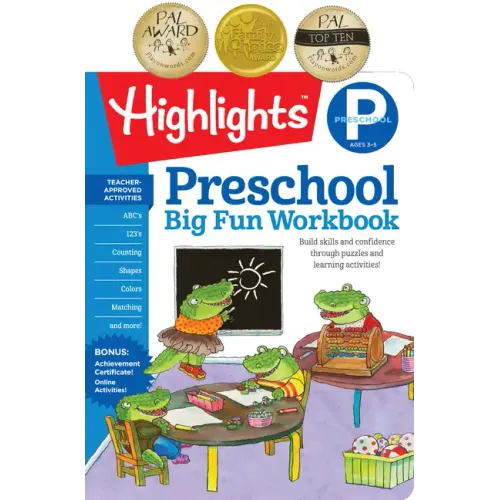 Preschool Big Fun Workbook: 256-Page Preschool Activity Book Full of Preschool Math, Language Arts, Writing Practice, Shapes Practice, Puzzles and Mor - Paperback