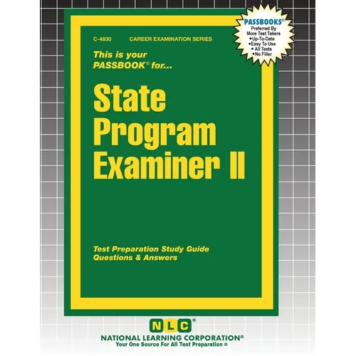State Program Examiner II - Paperback