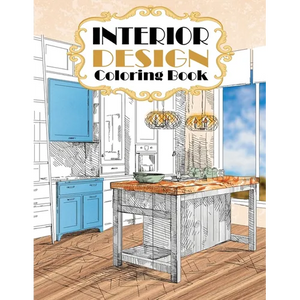 Interior Design Coloring Book: Modern Decorated Home Designs - Paperback