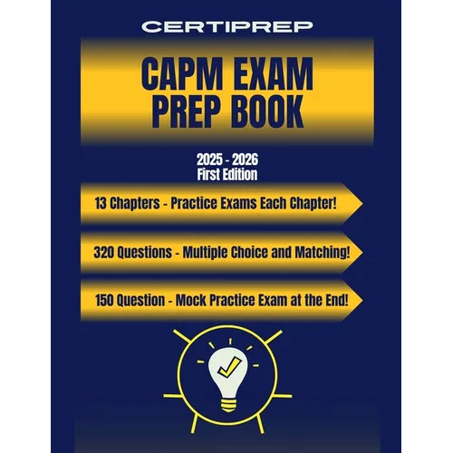 CertiPrep - CAPM Exam Prep Book 2025-2026 - Paperback