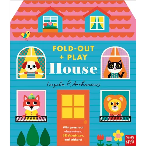 Fold-Out + Play: House - Board Book