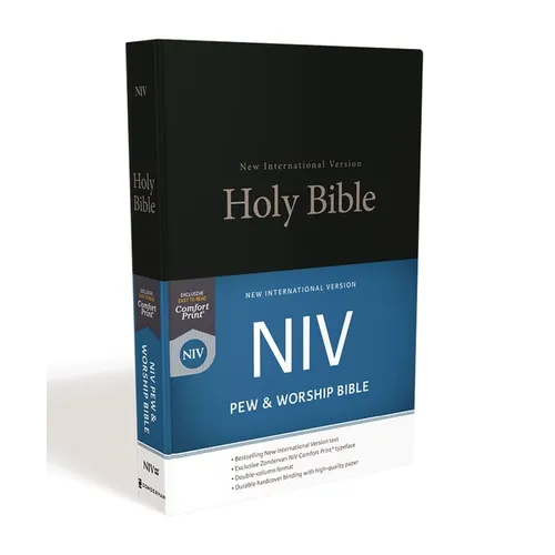 NIV, Pew and Worship Bible, Hardcover, Black - Hardcover