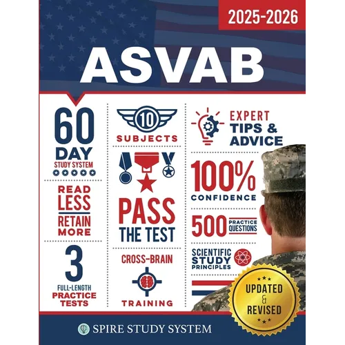 ASVAB Study Guide: Spire Study System & ASVAB Test Prep Guide with ASVAB Practice Test Review Questions for the Armed Services Vocational Aptitude Bat - Paperback