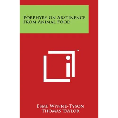 Porphyry on Abstinence from Animal Food - Paperback