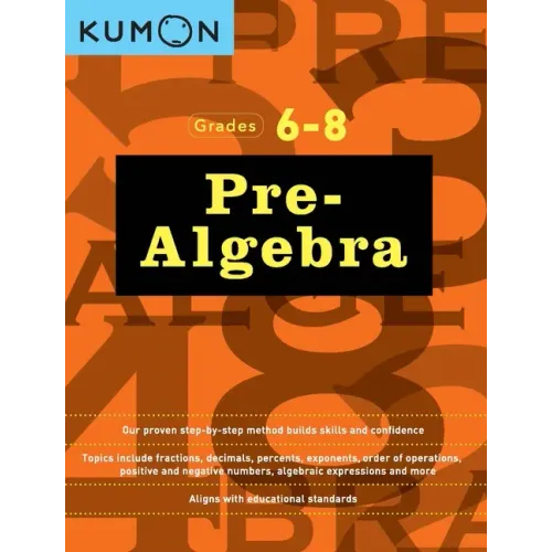 Kumon Grades 6-8 Pre-Algebra - Paperback
