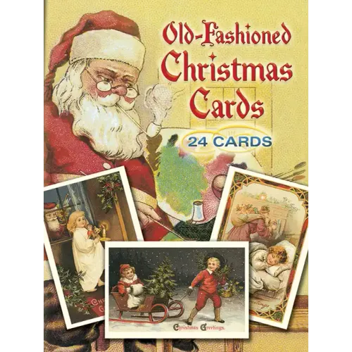 Old-Fashioned Christmas Cards: 24 Cards - Paperback
