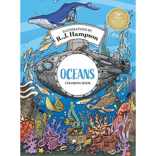 Oceans Coloring Book - Hardcover