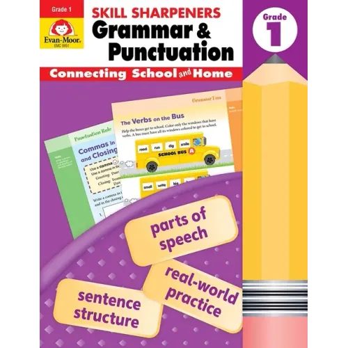 Skill Sharpeners: Grammar & Punctuation, Grade 1 Workbook - Paperback