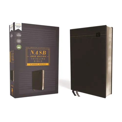 Nasb, Thinline Bible, Large Print, Leathersoft, Black, Red Letter Edition, 2020 Text, Comfort Print - Imitation Leather