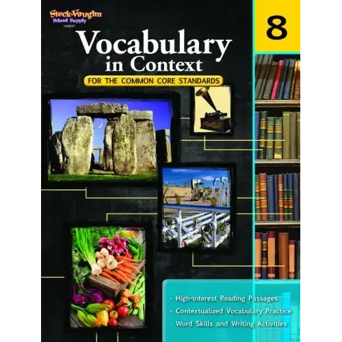 Vocabulary in Context for the Common Core Standards Reproducible Grade 8 - Paperback