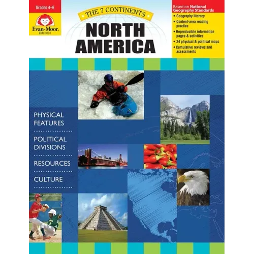7 Continents: North America, Grade 4 - 6 - Teacher Resource - Paperback
