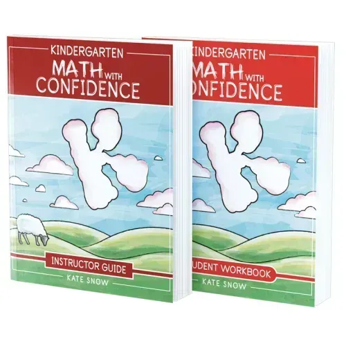 Kindergarten Math with Confidence Bundle: Instructor Guide & Student Workbook - Paperback