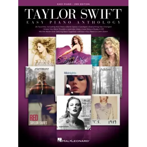 Taylor Swift Easy Piano Anthology - 2nd Edition: Easy-Level Song Arrangements with Lyrics - Paperback