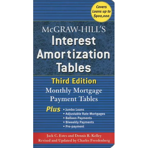 McGraw-Hill's Interest Amortization Tables, Third Edition - Paperback