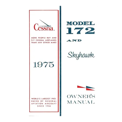 Cessna 1975 Model 172 and Skyhawk Owner's Manual - Paperback