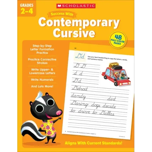 Scholastic Success with Contemporary Cursive Grades 2-4 Workbook - Paperback