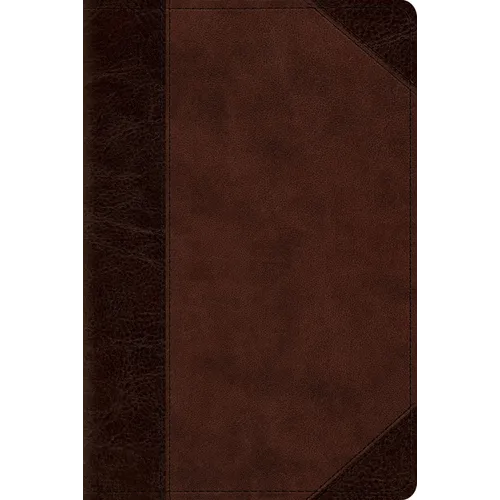 ESV Personal Reference Bible (Trutone, Brown/Walnut, Portfolio Design) - Imitation Leather
