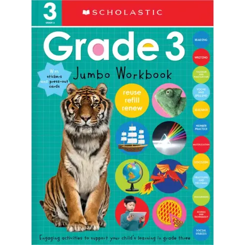Third Grade Jumbo Workbook: Scholastic Early Learners (Jumbo Workbook) - Paperback