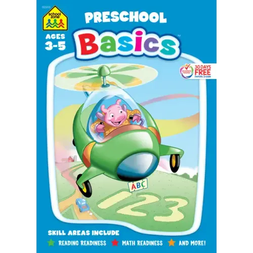 School Zone Preschool Basics 96-Page Workbook - Paperback