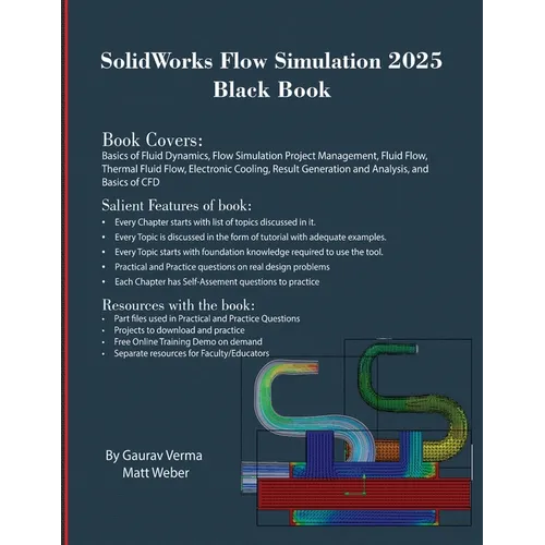 SolidWorks Flow Simulation 2025 Black Book - Paperback