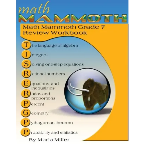 Math Mammoth Grade 7 Review Workbook - Paperback