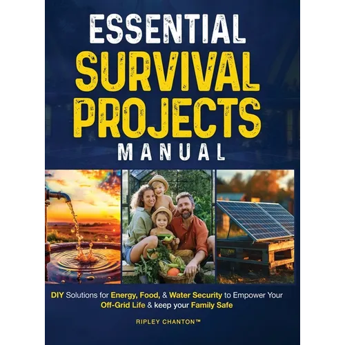 Essential Survival Projects Manual: DIY Solutions for Energy, Food & Water Security to Empower Your Off-Grid Life & Keep Your Family Safe - Hardcover