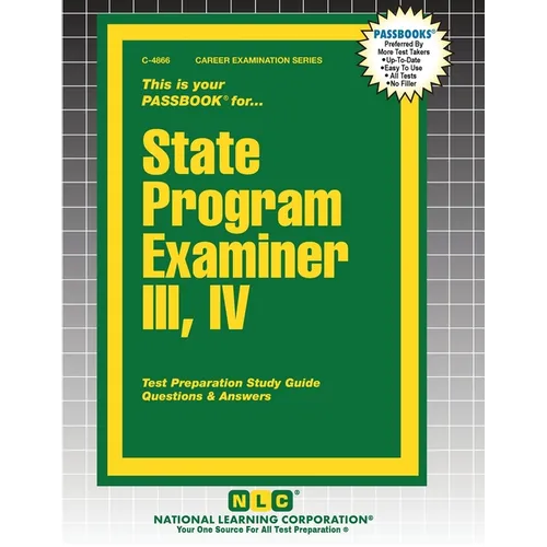 State Program Examiner III, IV - Paperback