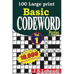 100 Large print Basic Codeword puzzles - Paperback