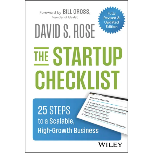 The Startup Checklist: 25 Steps to a Scalable, High-Growth Business - Hardcover