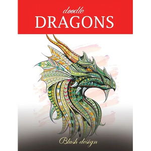 Doodle Dragons: Adult Coloring Book - Hardcover