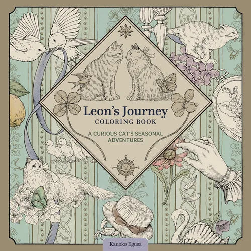 Leon's Journey Coloring Book: A Curious Cat's Seasonal Adventures - Paperback