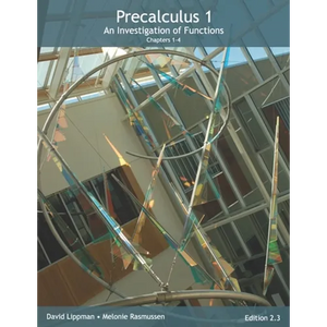 Precalculus 1: An Investigation of Functions (Chp 1-4) - Paperback