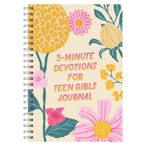 3-Minute Devotions for Teen Girls Journal - Spiral
