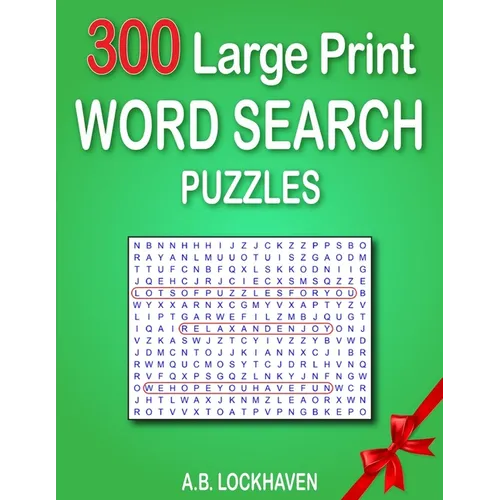 300 Large Print Word Search Puzzles - Paperback
