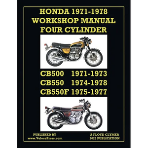 Honda 1971-1978 Workshop Manual 4-Cylinder Cb500, Cb550 & Cb550f Super Sport - Paperback