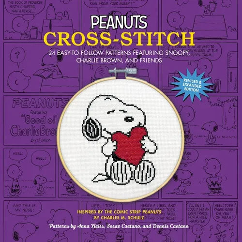 Peanuts Cross-Stitch: 24 Easy-To-Follow Patterns Featuring Snoopy, Charlie Brown, and Friends (Revised and Expanded Edition) - Paperback