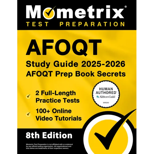 Afoqt Study Guide 2025-2026 - 2 Full-Length Practice Tests, 100+ Online Video Tutorials, Afoqt Prep Book Secrets: [Human Authored Certified] - Paperback