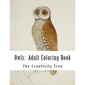 Owls: Adult Coloring Book - Paperback