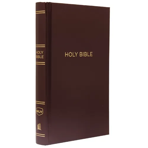 NKJV, Pew Bible, Hardcover, Burgundy, Red Letter Edition - Hardcover