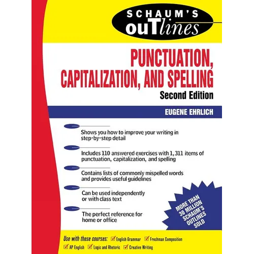 Schaum's Outline of Punctuation, Capitalization & Spelling - Paperback