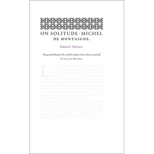 On Solitude - Paperback