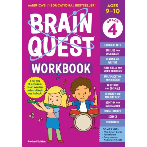 Brain Quest Workbook: 4th Grade Revised Edition - Paperback