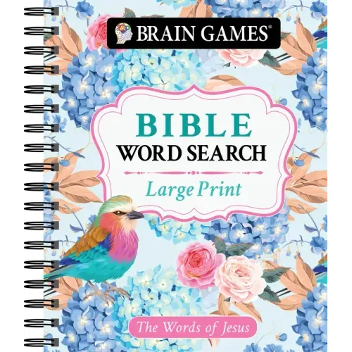 Brain Games - Large Print Bible Word Search: The Words of Jesus - Spiral