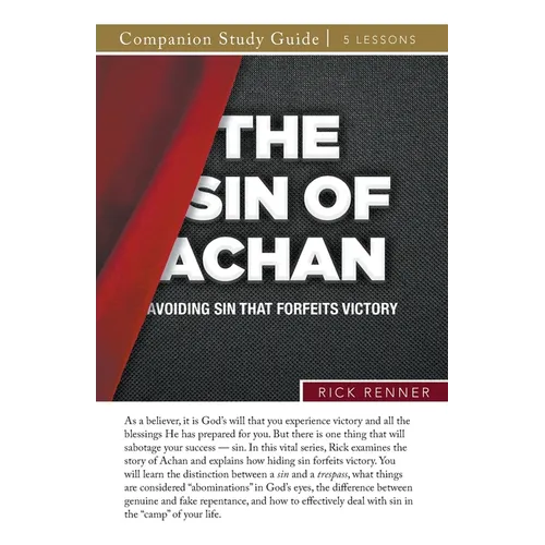 The Sin of Achan Study Guide: Avoiding Sin That Forfeits Victory - Paperback