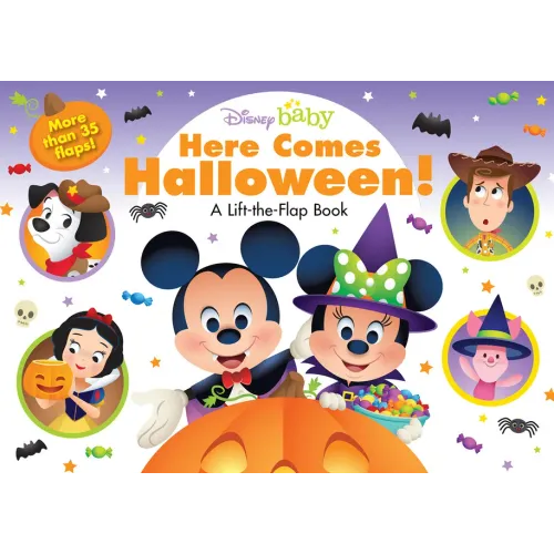 Disney Baby: Here Comes Halloween!: A Lift-The-Flap Book - Board Book