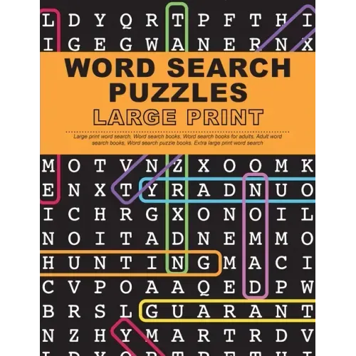 Word Search Puzzles Large Print: Large Print Word Search, Word Search Books, Word Search Books for Adults, Adult Word Search Books, Word Search Puzzle - Paperback
