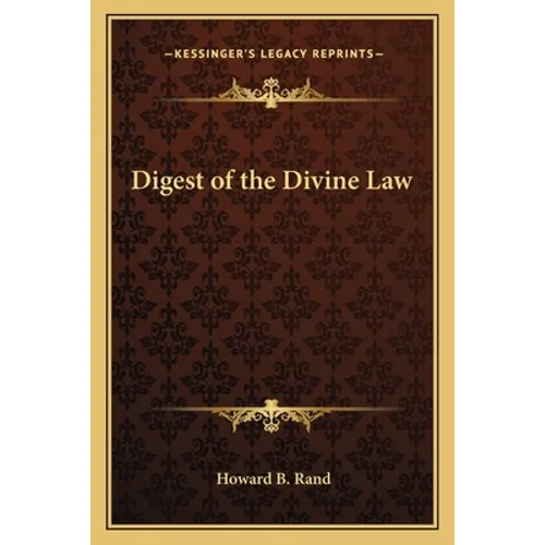 Digest of the Divine Law - Paperback