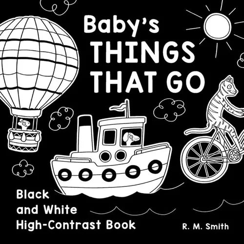Baby's Things That Go: Black and White High-Contrast Book - Paperback