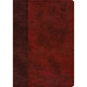 ESV Single Column Journaling Bible, Large Print (Trutone, Burgundy/Red, Timeless Design) - Imitation Leather